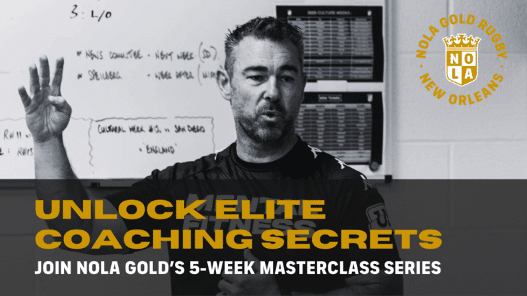 Unlock Elite Rugby Knowledge with NOLA Gold’s Gold Coaching Academy Webinar Series