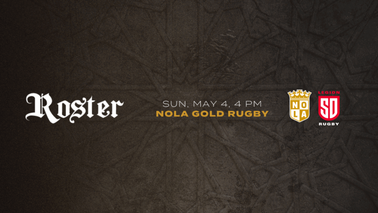 NOLA GOLD Rugby 2025 Week 12 Roster Revealed