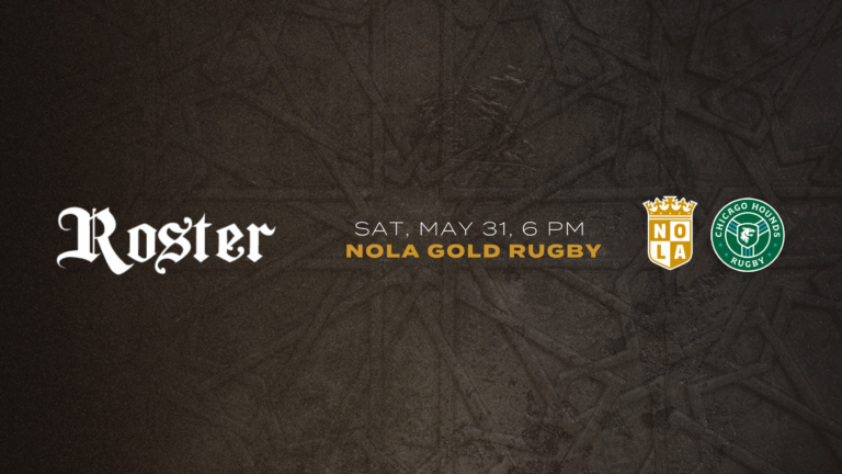 NOLA GOLD Rugby 2025 Week 16 Roster Revealed